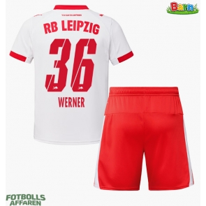 RB Leipzig Timo Werner #36 Hemmaställ Barn 2025-26 Kortärmad (+ Korta byxor)